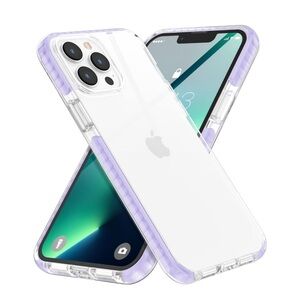 Purple Slim Shock Absorbing Smartphone Case with Camera Cutout